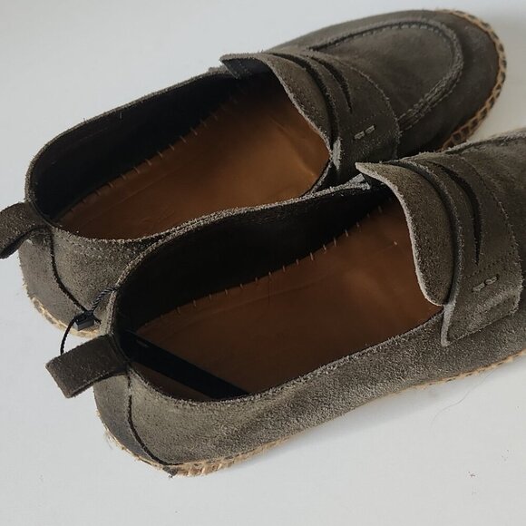 NWT MASSIMO DUTTI | Penny strap espadrilles Shoes Suede Womens Sz 41 - Picture 4 of 7
